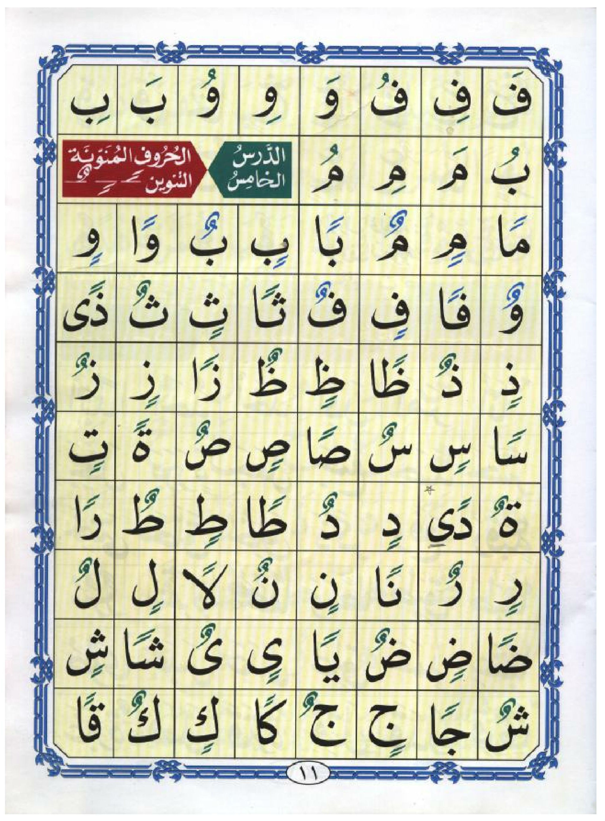 Noorani Qaida in Arabic